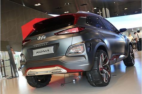 Vom Hyundai Kona gibt es auch eine Edition, die Anleihen vom berühmten Marvel Helden \"Iron Man\" nimmt