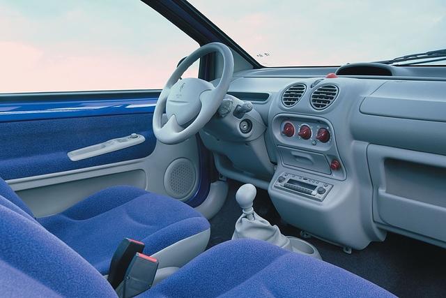 Das Twingo-Cockpit hat ein ungewöhnliches Layout