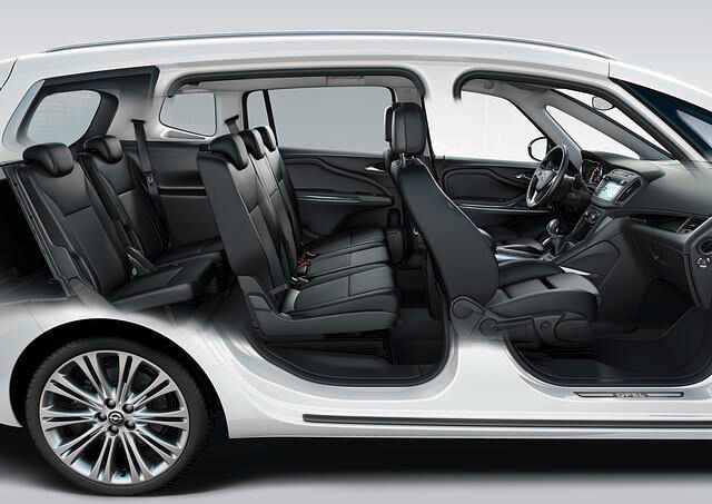 Optional kann man den Opel Zafira als Siebensitzer ordern