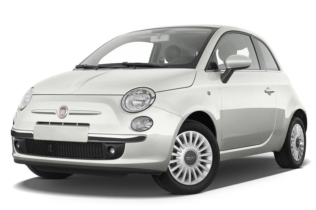 FIAT 500 (Baujahr 2010) Lounge 3 Türen seitlich vorne mit Felge