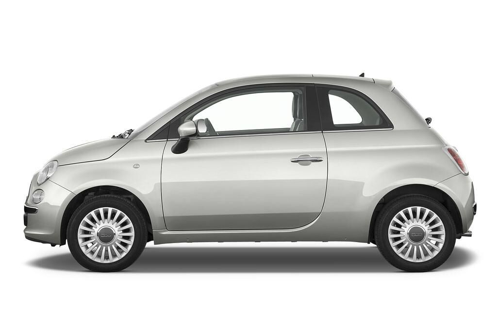FIAT 500 (Baujahr 2010) Lounge 3 Türen Seitenansicht