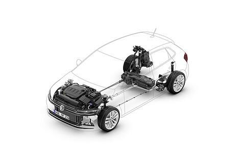 Der VW Polo VI basiert auf dem Modularen Querbaukasten (MQB)