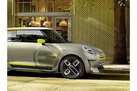 Das \"E\" ist am Mini Electric Concept prominent vertreten