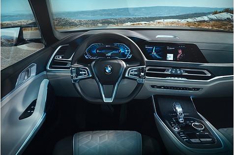Das Cockpit des BMW X7 Concept 2017