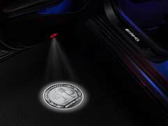 Nachrüst-Projektor von Mercedes - Affalterbach auf dem Asphalt
