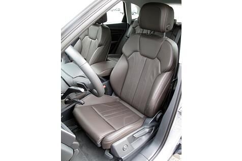 Sehr bequeme Ledersitze im Audi Q5 2.0 TDI Quattro