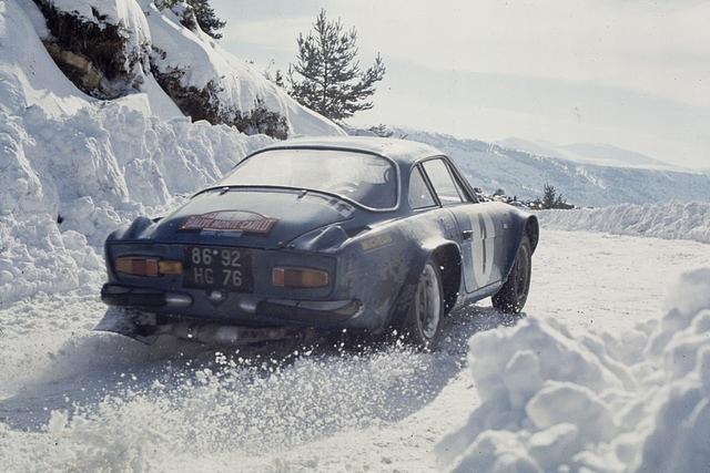 Die Alpine A110 bei der Rallye Monte Carlo 1973
