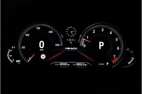 BMW X3 M40i xDrive - die Instrumente lassen sich nicht komplett frei konfigurieren