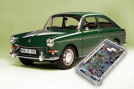 1967 präsentiert sich VW 1600 E erstmals mit elektrischer Benzineinspritzpumpe.