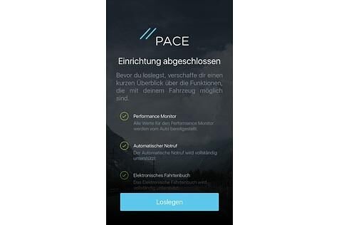 Sobald die Einrichtung abgeschlossen ist, kann es losgehen