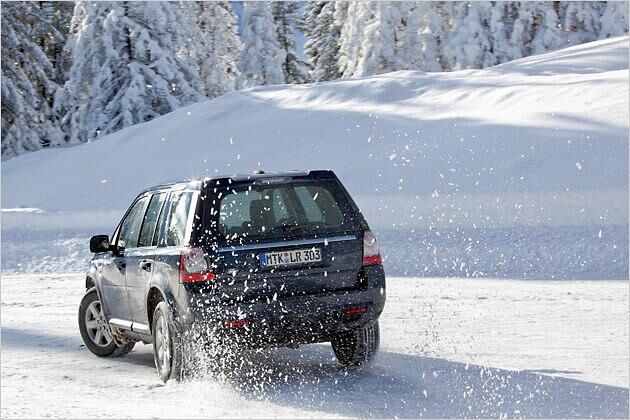 Der permanente Allradantrieb des Freelander SD4 sorgt für Traktion