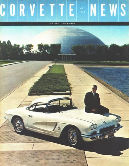 Astronaut Alan Shepard auf dem Corvette-Magazin 1962