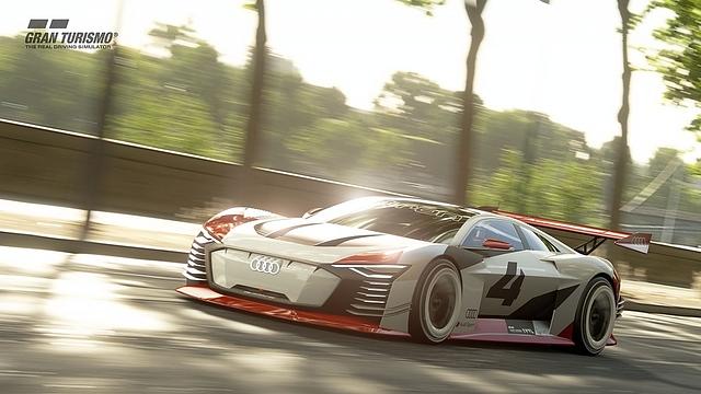 So wird der Audi e-tron Vision Gran Turismo im Videospiel \"Gran Turismo\" aussehen