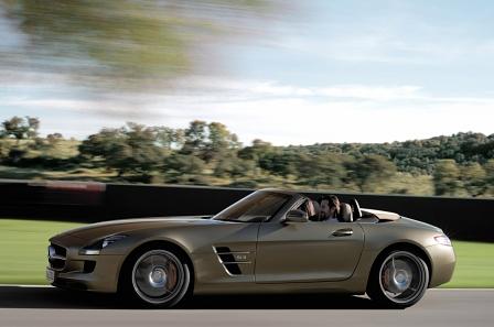 Mercedes SLS Roadster - Nach oben offen Mercedes SLS Roadster - Nach oben offen