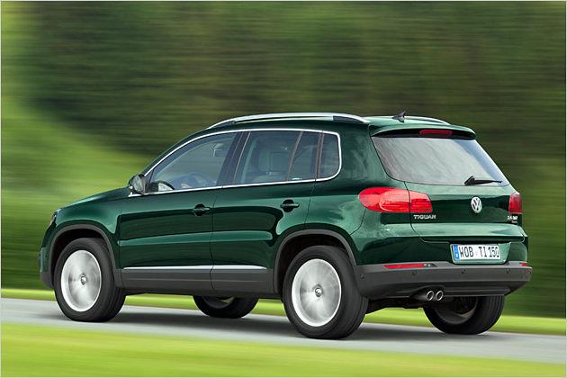 Unlackierte Kunststoffleisten verleihen dem neuen Tiguan eine rustikale Note