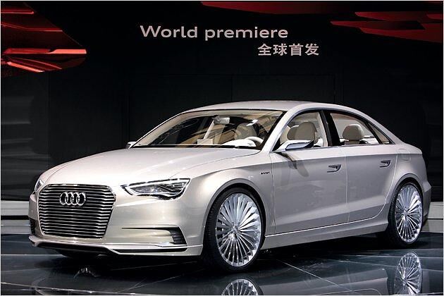 Weltpremiere in Shanghai: Der Audi A3 e-tron concept mit Plug-in-Hybridantrieb