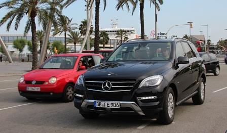 Mercedes ML 250 Bluetec Verbrauchsfahrt