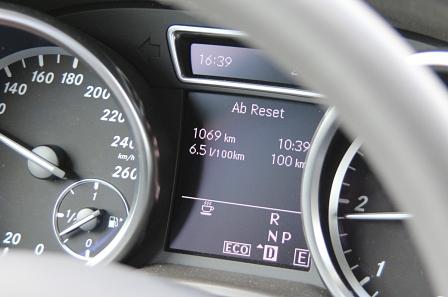 Mercedes ML 250 Bluetec Verbrauchsfahrt