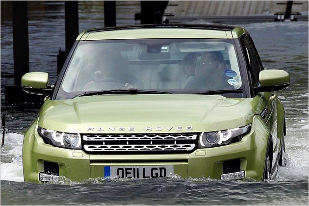 Auch da mussten wir mit dem Evoque durch