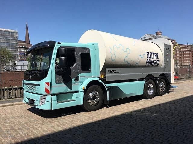 Der Volvo FE Electric, ein elektrischer Müllwagen