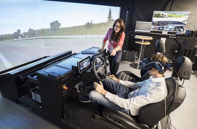 Auch einen Simulator mit Virtual Reality gibt es 