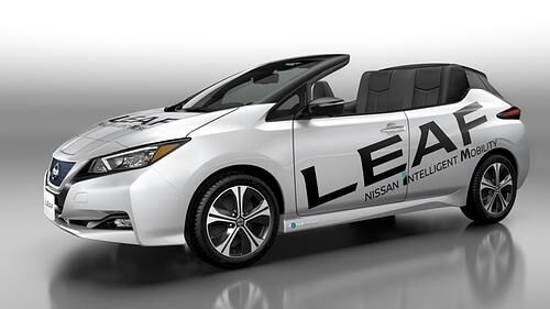 Nissan Leaf als Cabrio  - Stromern im Wind 