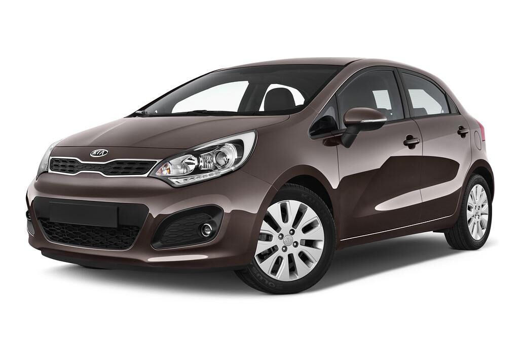 Kia Rio (Baujahr 2011) Spirit 5 Türen seitlich vorne mit Felge