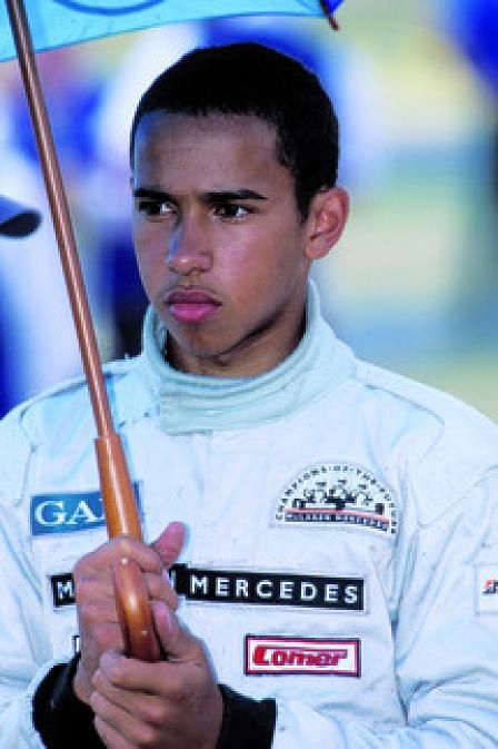 Der junge Lewis Hamilton