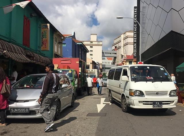 Auf den Straßen von Singapur