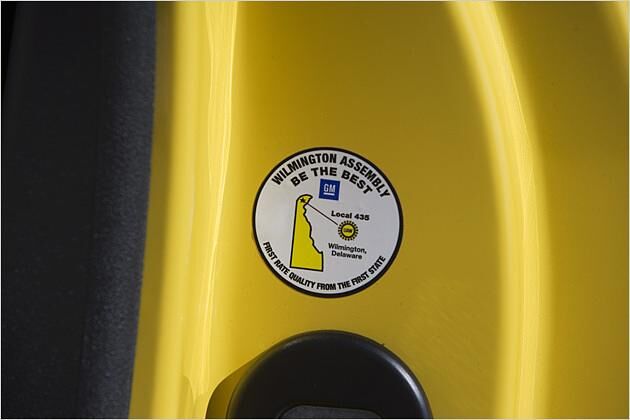 Detaillierte Informationen im Türanschlag: Gebaut in Wilmington/Delaware