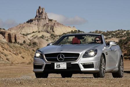 Im Mercedes SLK 55 AMG unterwegs auf der Route 66