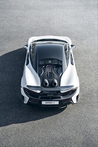 Die ausgefeilte Aerodynamik des McLaren 600LT in der Draufsicht