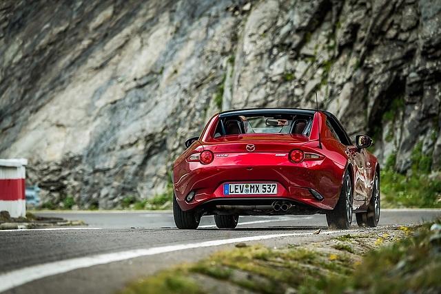Außen hat sich nichts am Mazda MX-5 RF, Modelljahr 2019 geändert