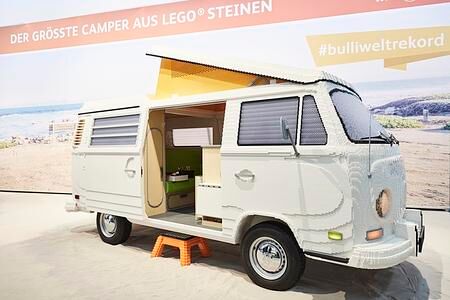 VW Bulli T2 Wohnmobil aus Lego - Klötzchen-Camper