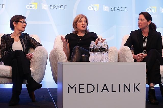 Google CMO Lorraine Twohill speaks during The Future is Female conference session at CES 2018