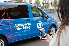 Robo-Taxi von ZF auf der CES in Las Vegas - Vorreiter des fahrerlosen Autos