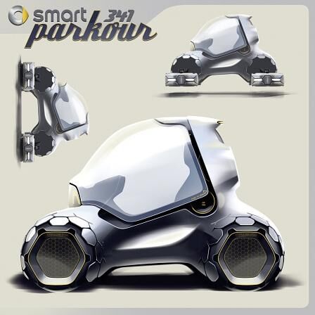 Smart 341 Parkour Concept - Sieger L.A. Designchallenge 2011