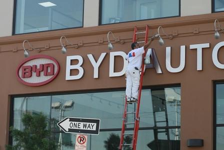 BYD US-Hauptquartier in Los Angeles