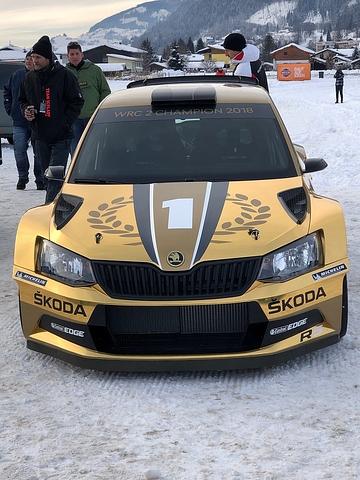 Skoda hatte den Rallye Champion dabei