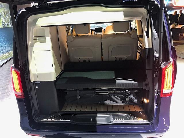 Der Kofferraum des Mercedes V-Klasse Marco Polo