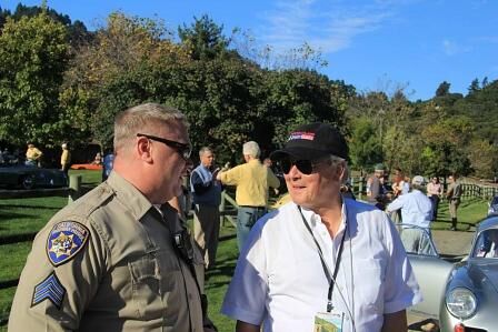 Race Car Classic. Wolfgang Porsche und ein Polizist der 
California Highway Patrol.