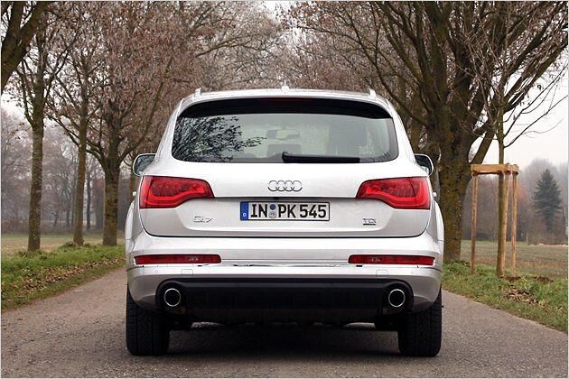 Inklusive Dachreling ist der Audi Q7 1,73 Meter hoch