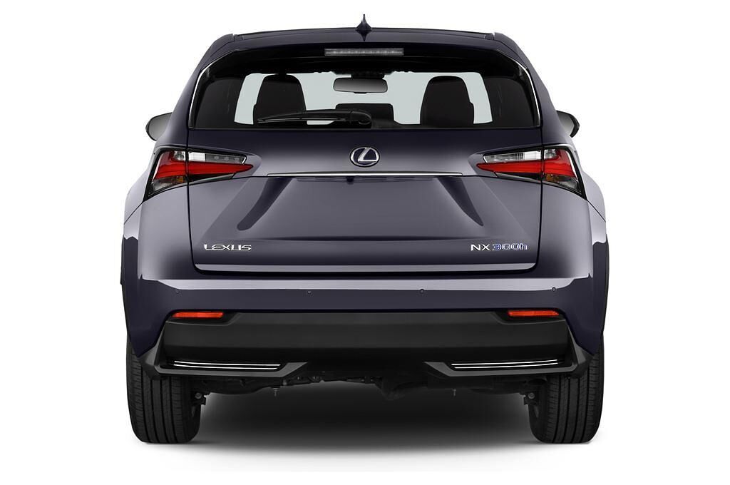 Lexus NX (Baujahr 2015) 300H E-Four F Sport 5 Türen Heckansicht