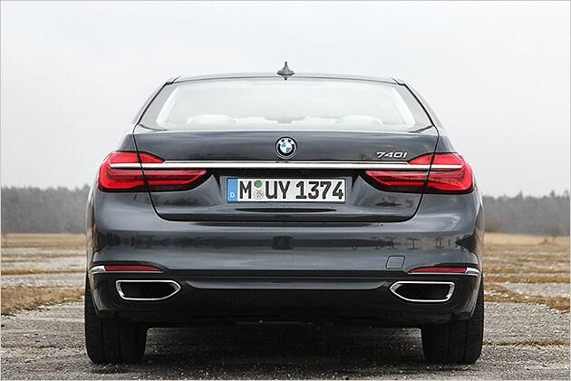 Der 740i ist der kleinste Benziner im Siebener-Aufgebot