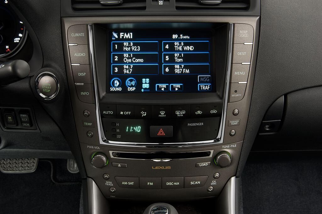 Lexus IS (Baujahr 2010) IS 250 4 Türen Radio und Infotainmentsystem