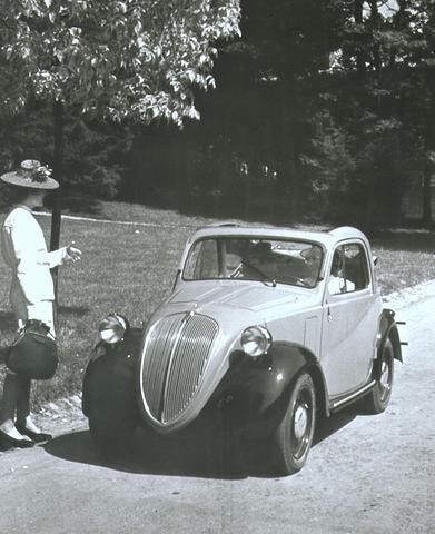 In Genf feiert der Fiat 500 B Topolino Premiere