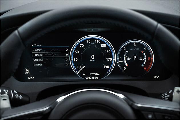Die Instrumentenanzeige besteht aus einem 12,3-Zoll-Display und lässt sich anpassen