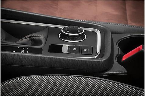 Das Moduswahlrad sieht sehr ähnlich aus wie beim Tiguan. Bei der Allradversion gibt es sechs Modi