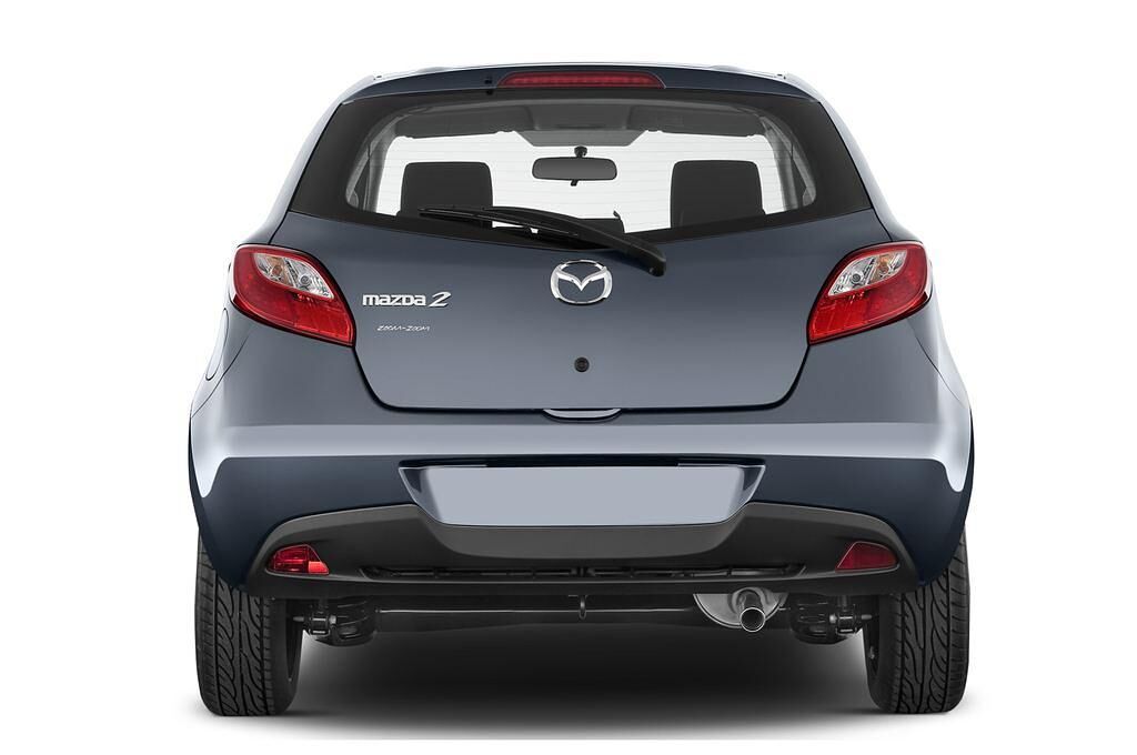 Mazda Mazda2 (Baujahr 2009) Independence 3 Türen Heckansicht