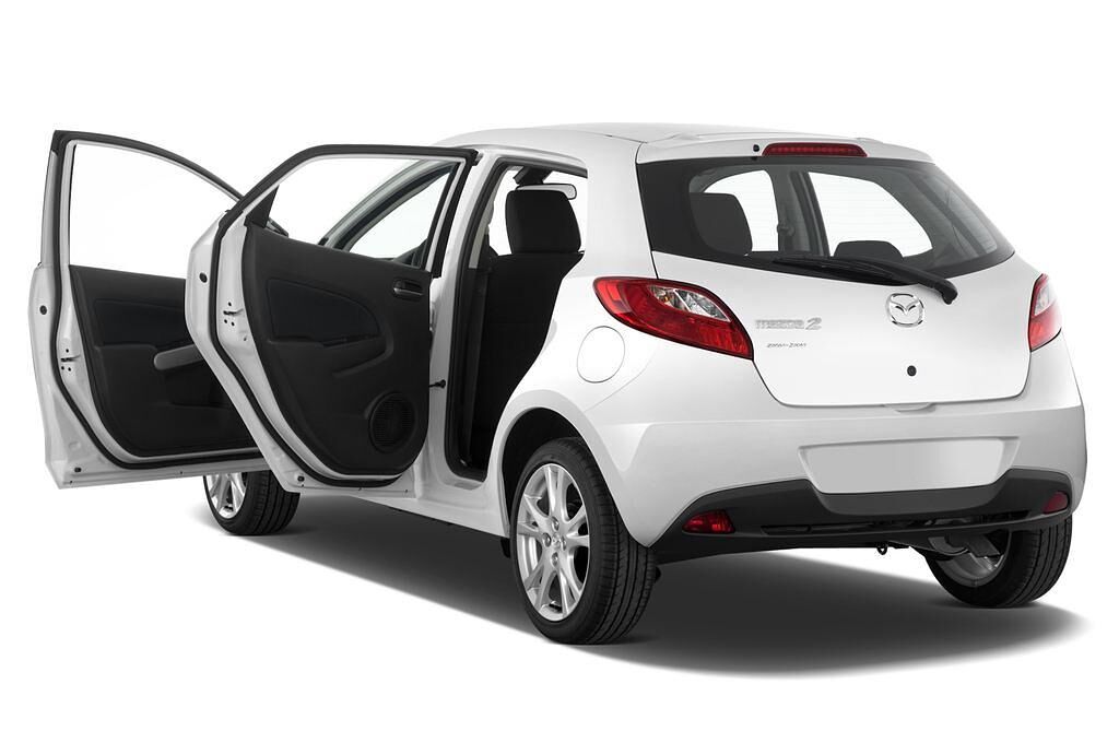 Mazda Mazda2 (Baujahr 2009) Dynamic 5 Türen Tür geöffnet